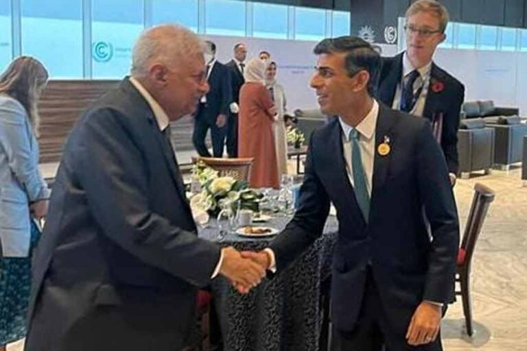 President RW meets with UK Premier Sunak
