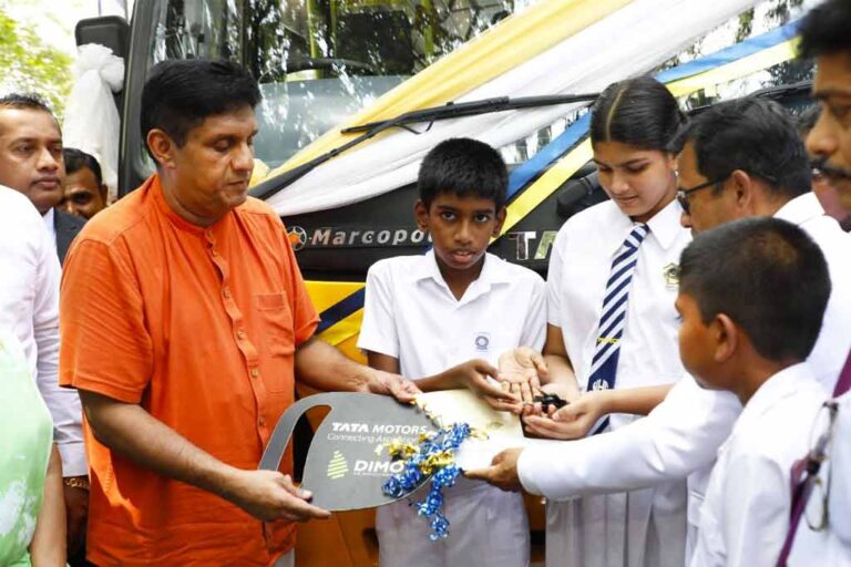 Opposition Leader donates school bus to Walisinghe Harischandra Vidyalaya as part of ‘Sakwala’ Initiative