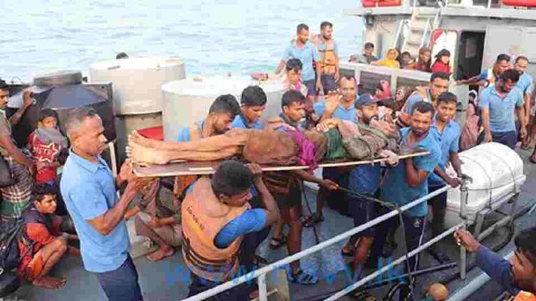 Navy assists 104 distressed Myanmar nationals in SL waters