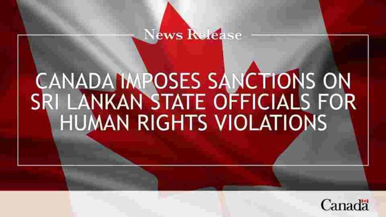 Canada imposes sanctions on Sri Lankan state officials including Rajapaksa brothers for human rights violations
