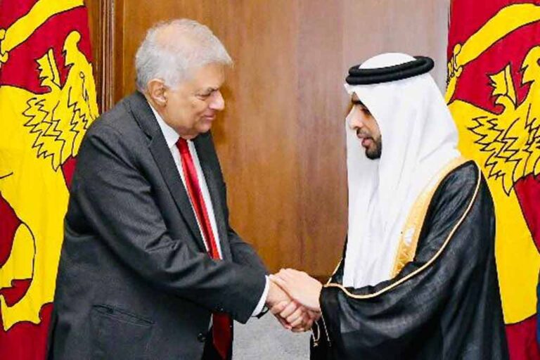 President Wickremesinghe meets with Prince Bin Juma Al Maktoum