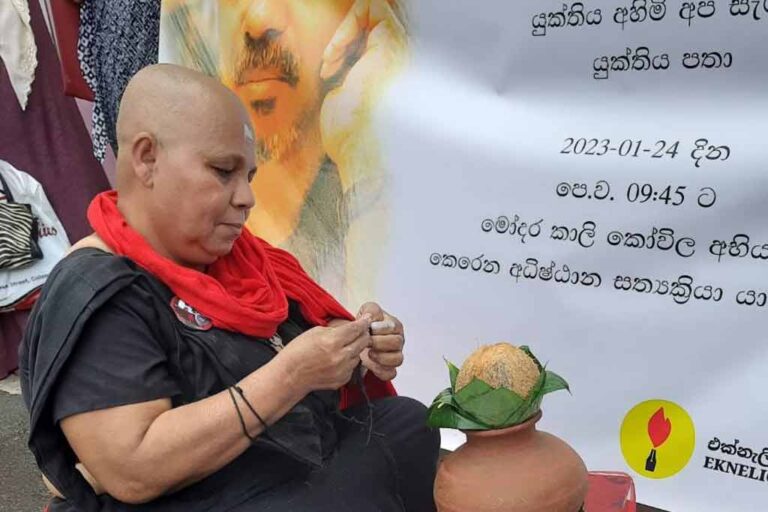 13 years since the disappearance of Prageeth Ekneligoda. Wife Sandhya launches Passive Resistance!