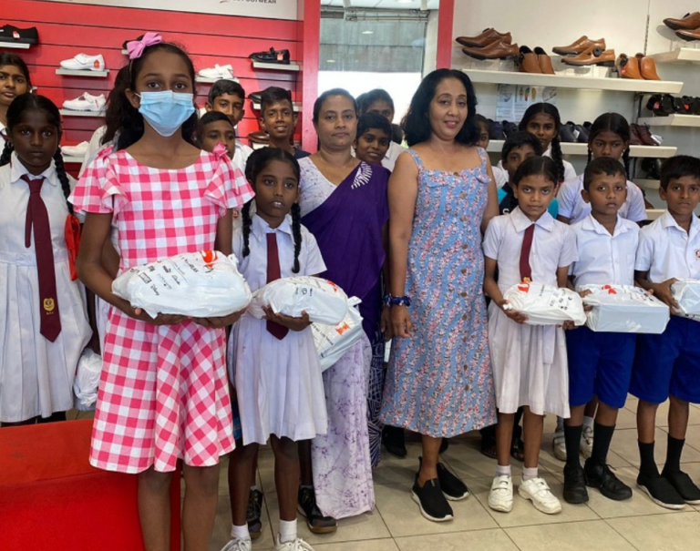 Nelum Yaya CSR: School shoes for students from Ragama Mathumagala Roman Catholic College
