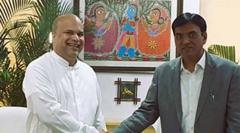 A meeting between Milinda Moragoda and the Indian Minister of Health and Family Welfare