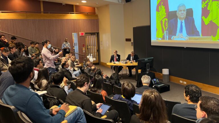 President Ranil Wickremesinghe talks to Harvard University, USAa