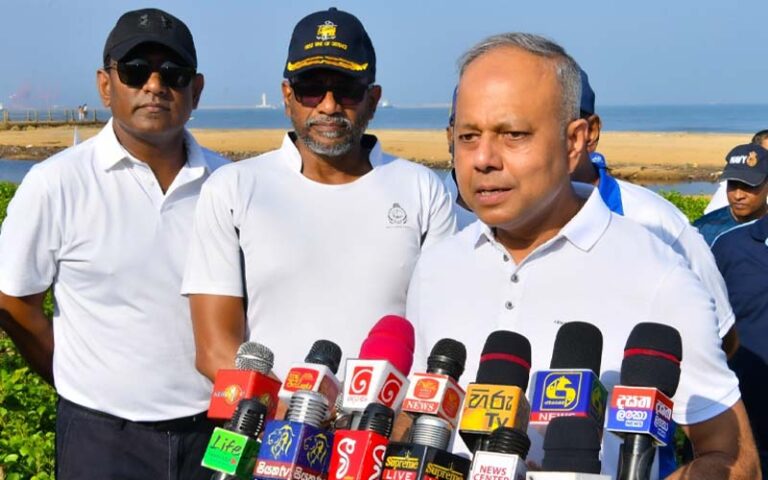 Mechanised beach cleanup programme commences at Crow-Island beach, Mattakkuliya