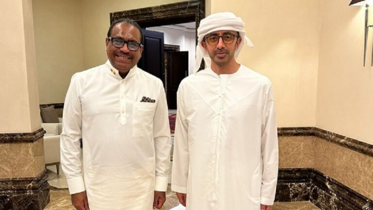SL Ambassador to UAE meets with UAE Foreign Affairs and Intl. Cooperation Minister