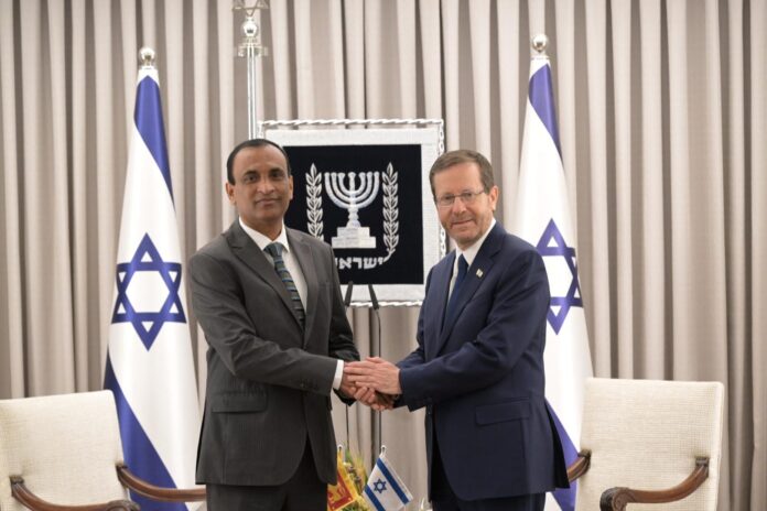 Israel’s President seeks Sri Lanka’s support at international forums