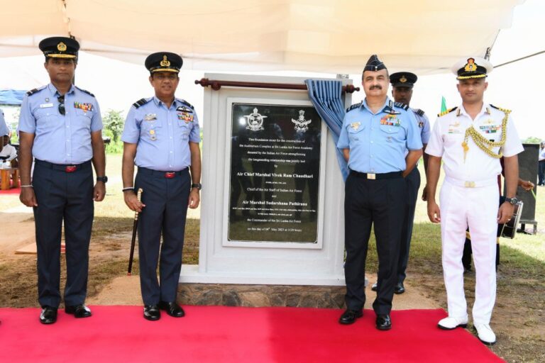 Indian Air Force strengthens the relationship with SLAF through grant for new auditorium construction