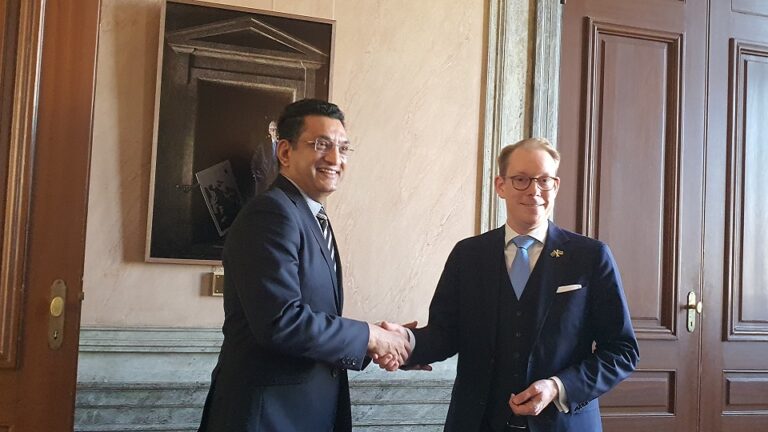 Swedish and SL Foreign Ministers agree to strengthen bilateral engagement in all spheres