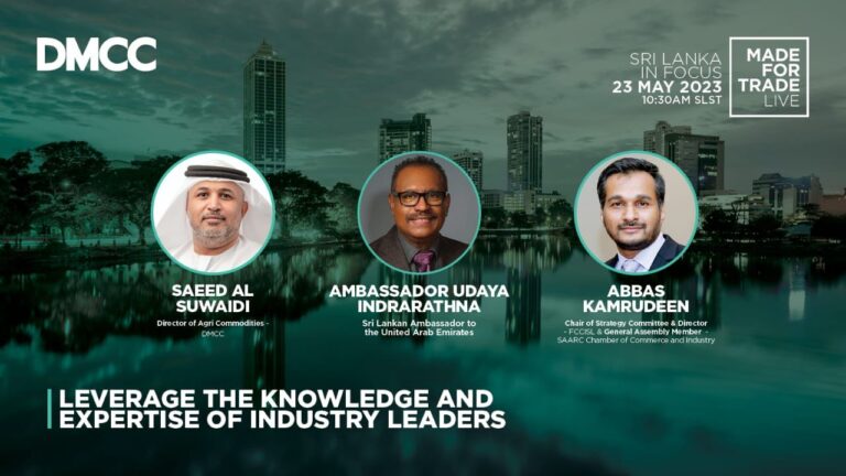 SL Ambassador to UAE Udaya Indrarathna delivers keynote speech at “Made for Trade Live – Sri Lanka in Focus”