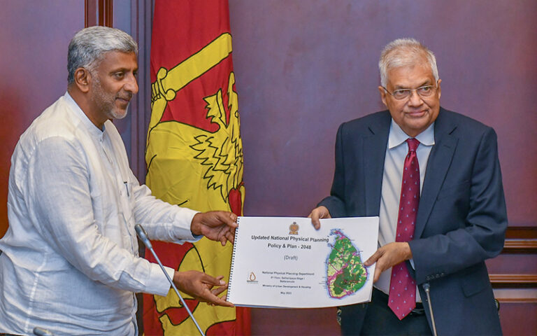 President receives ‘National Physical Planning Policy Draft – 2048’ as SL’s urban development gains momentum
