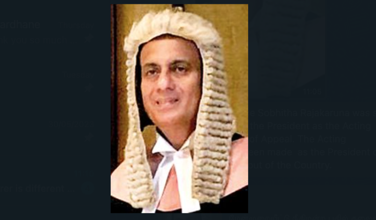 Justice Sobhitha Rajakaruna Sworn in as Acting President of Court of Appeal