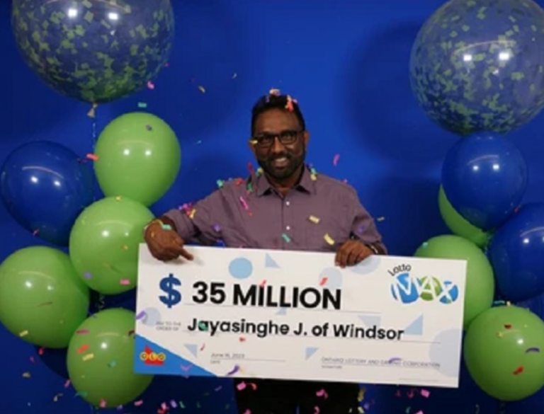 Sri Lankan-Born Jay Jayasinghe Wins $35 Million Lotto Max Jackpot in Ontario