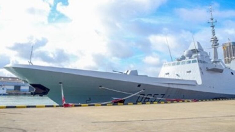 French Naval Ship “Lorraine” departs after successful naval exercise