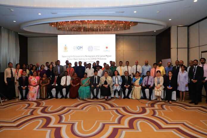 IOM works with Japan and ILO to assist repatriated Sri Lankan migrant workers