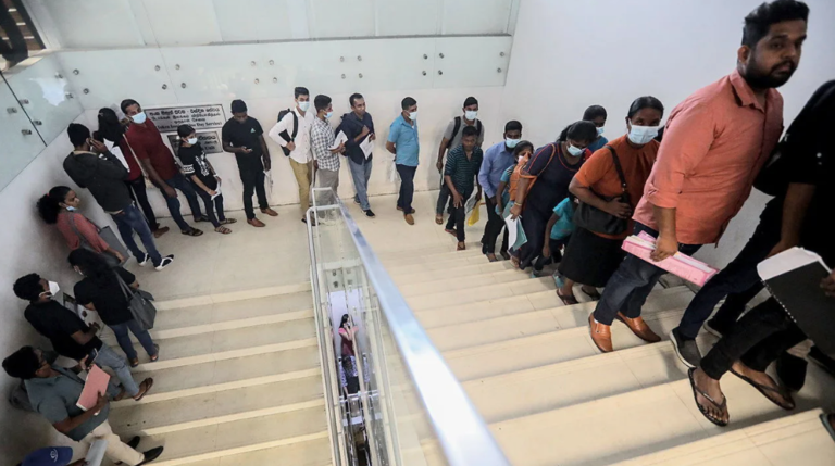 Middle-class Sri Lankans are fleeing their country