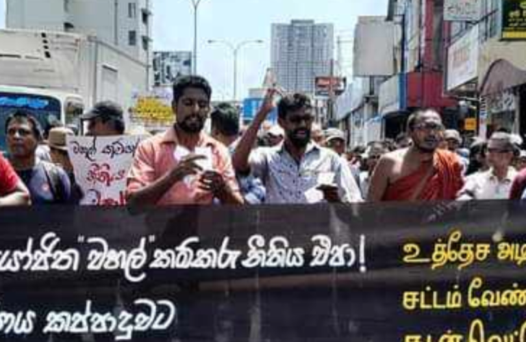 Police Deploy Tear Gas and Water Cannons Against Demonstrators at Borella