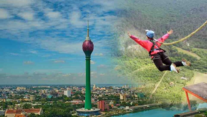 bungee jumping sri lanka lotus tower 2