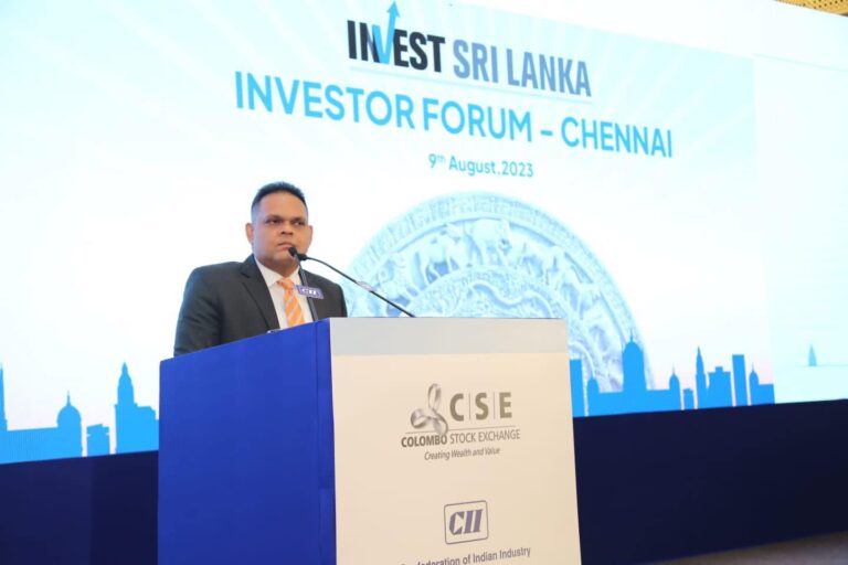“Invest Sri Lanka” forum organised by CSE held in Chennai