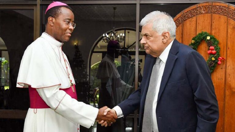 Vatican Lauds Sri Lanka President for his statement on reconciliation