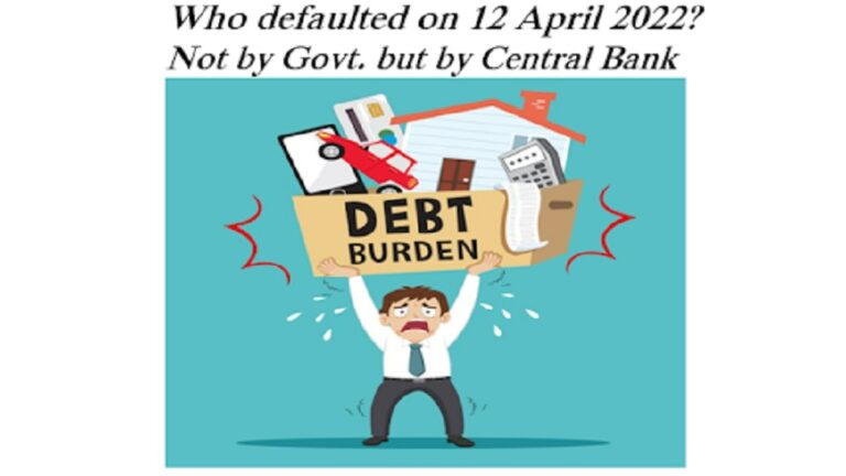 Sovereign States do not have to default. Then, who defaulted Sri Lankan debt? What is the punishment?