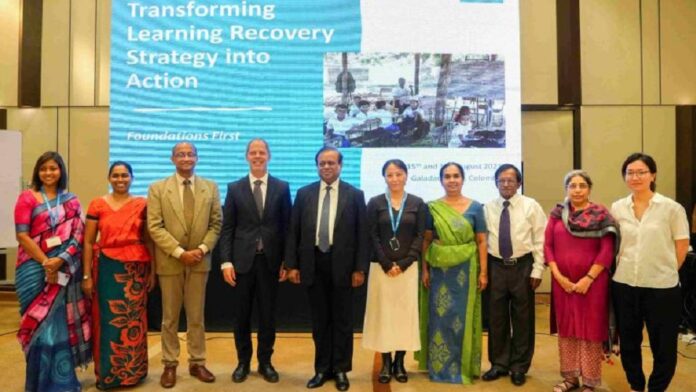 MOE and UNICEF spearhead national initiative to recover lost learning for 1.6 million primary school children across Sri Lanka