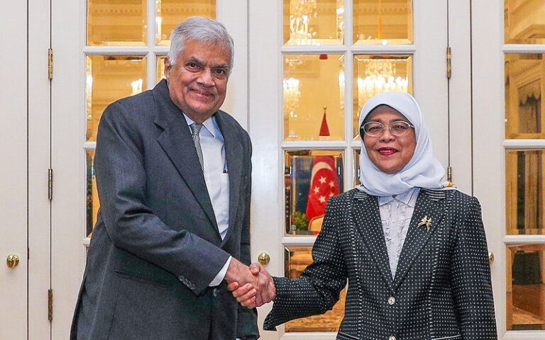 President holds bilateral talks with Singapore during his official visit