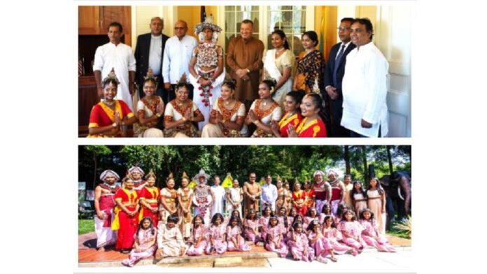The Ves Ceremony and Pahim Path Mangalya held at the Embassy premises showcasing SL Traditional Dance