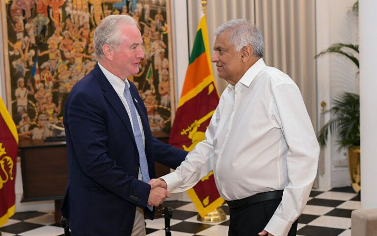 US Senator Chris Van Hollen calls on President Ranil Wickremesinghe