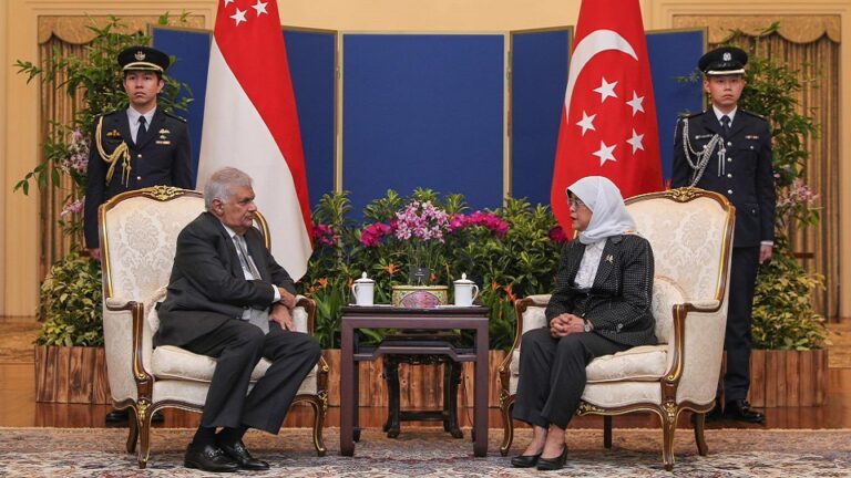 President RW meets his Singaporean counterpart Halimah Yacob