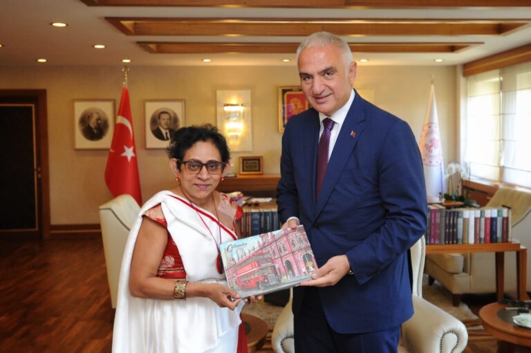 Ambassador of SL to Türkiye meets Minister of Culture and Tourism of Türkiye