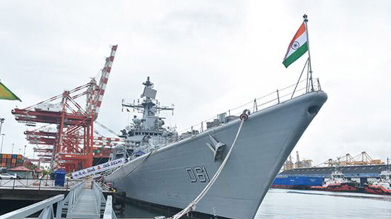 Indian Naval Ship ‘Delhi’ arrives in SL