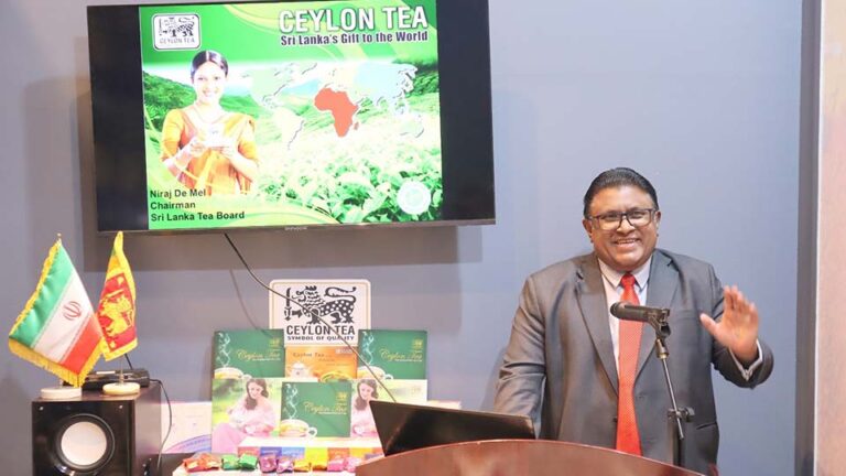 SL Embassy in Tehran promotes Ceylon Tea at 10th DRINKTECH-2023) in Iran