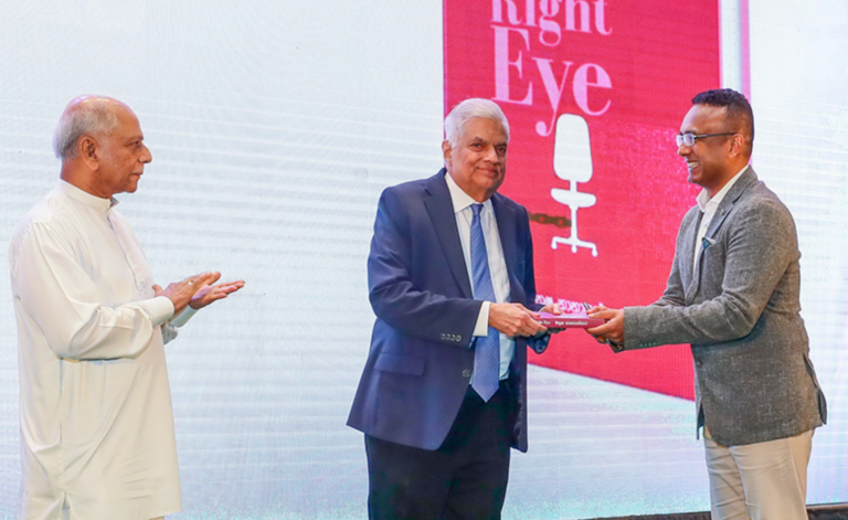 President received the Inaugural Copy of “The Right Eye” by Manusha