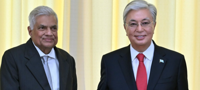Sri Lankan and Kazakh Presidents Discuss Strengthening Bilateral Relations