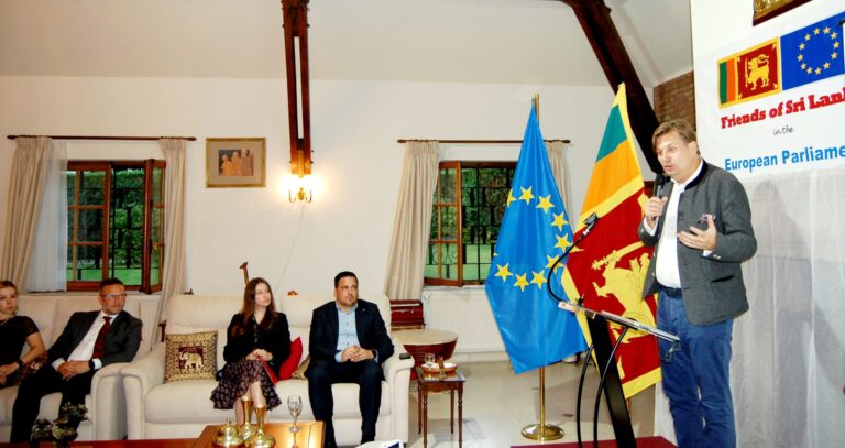 ‘Friends of Sri Lanka’ in the European Parliament join Ambassador Asirwatham for a dinner discussion in Brussels