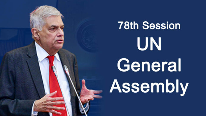 ranil at 78th un general assembly