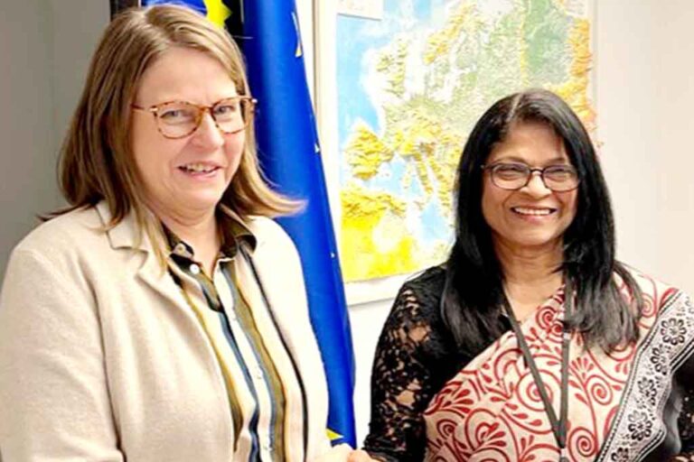 Ambassador Asirwatham meets Vice President of EU Parliamentary Delegation to SL