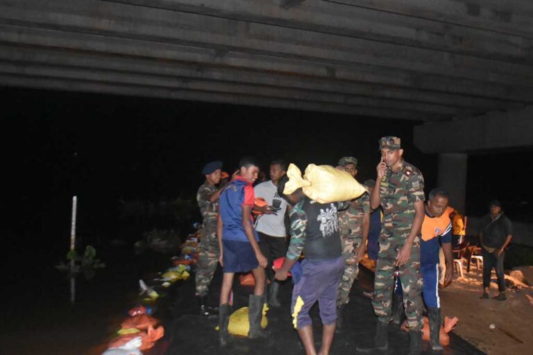 Regular disaster relief missions underway by the military forces