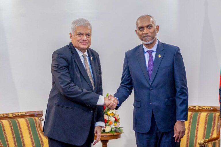SL President congratulates newly appointed Maldivian President