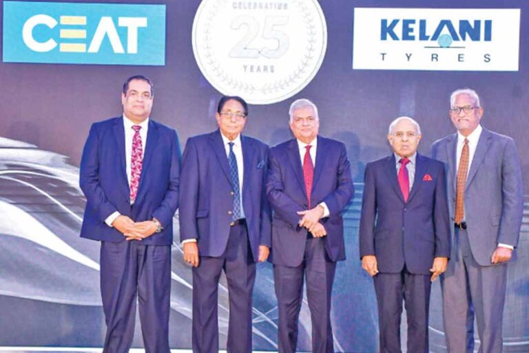 President commends CEAT-Kelani Tyres for 35 year contribution to SL