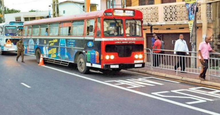 Police to Reinstate Bus Priority Lanes in Colombo