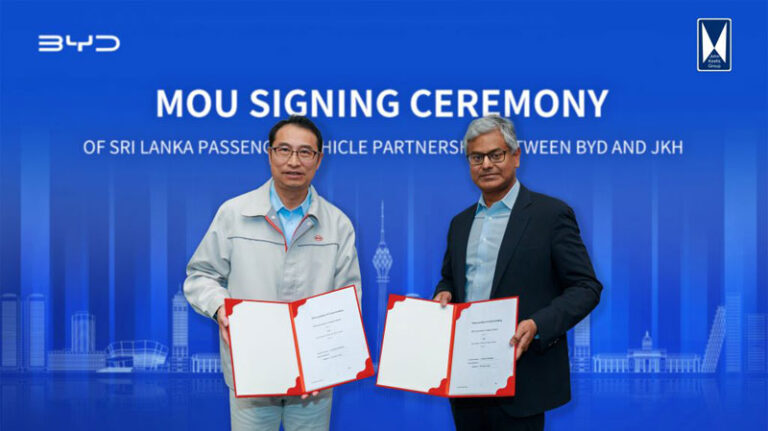BYD and John Keells Group partner for SL passenger vehicle business