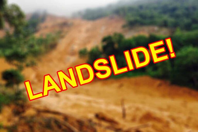 Four missing after landslide in Balangoda