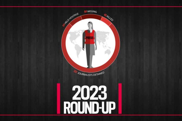 RSF’s 2023 Round-up: 45 journalists killed in the line of duty worldwide – a drop despite the tragedy in Gaza
