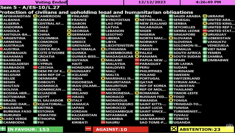 UN Member States Rally for Urgent Humanitarian Measures in Resolution Vote