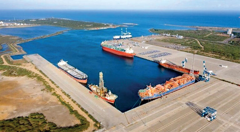 Hambantota International Port gears up for major container handling.