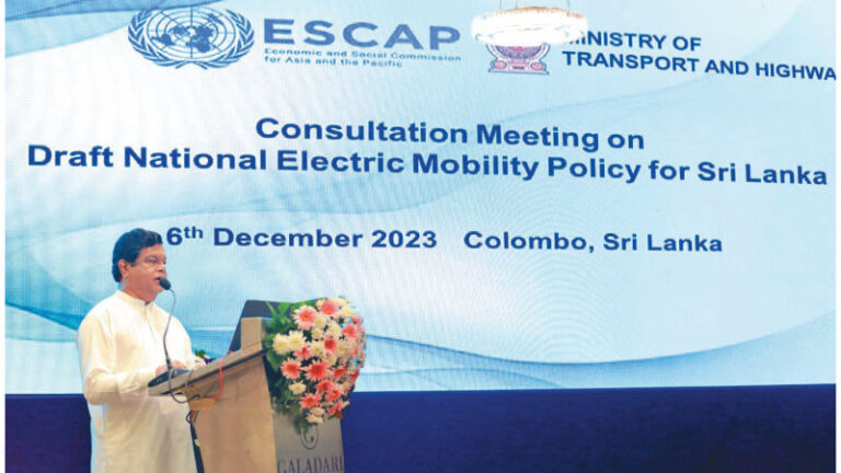 Sri Lanka expedites efforts to promote E-mobility this year.