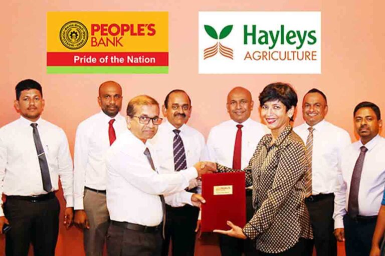 People’s Bank and Hayleys form strategic alliance for agricultural development